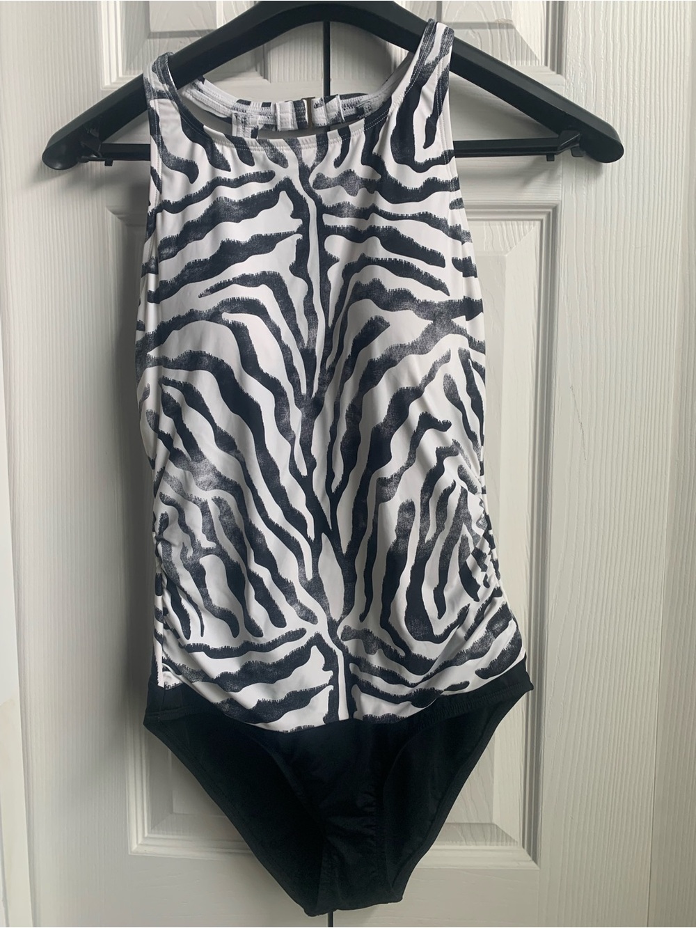 Jantzen Zebra Print One-Piece Swimsuit (SZ 8)